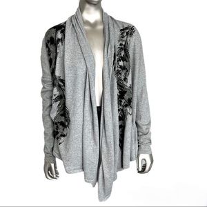 ROMEO & JULIET Couture Gray Cardigan Sweater